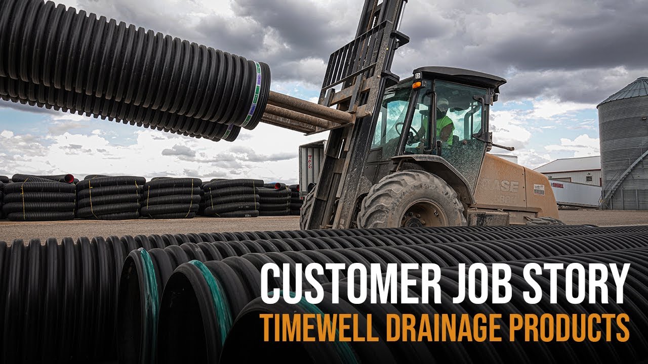 Timewell Draining Products Job Story | CASE Rough Terrian Forklift